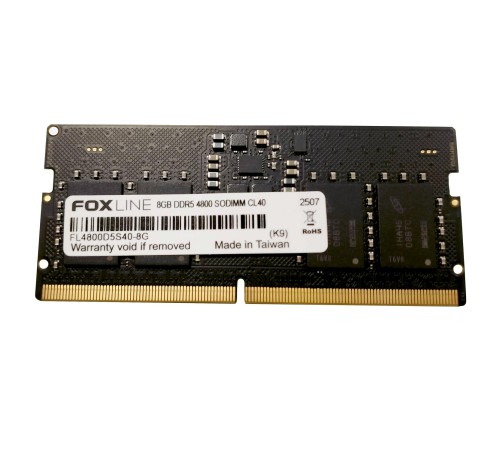 Память оперативная/ Foxline SODIMM 8GB 4800 DDR5 CL 40 Память оперативная/ Foxline SODIMM 8GB 4800 DDR5 CL 40