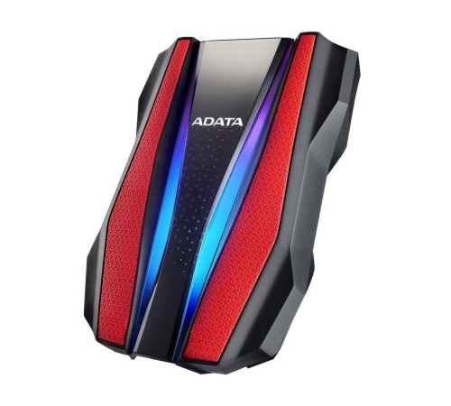 Внешний жесткий диск/ Portable HDD 2TB ADATA HD770G (Red), USB 3.2 Gen1, IP68, RGB lighting, 139x98x26mm, 270g /3 года/ Внешний жесткий диск/ Portable HDD 2TB ADATA HD770G (Red), USB 3.2 Gen1, IP68, RGB lighting, 139x98x26mm, 270g /3 года/