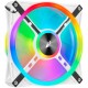 Кулер для корпуса/ Case Cooler Corsair iCUE QL140 RGB 140mm (140x140x25mm, 4-pin PWM, RGB, 50.2CFM, 26dBA, 1250RPM, White, 2pcs)