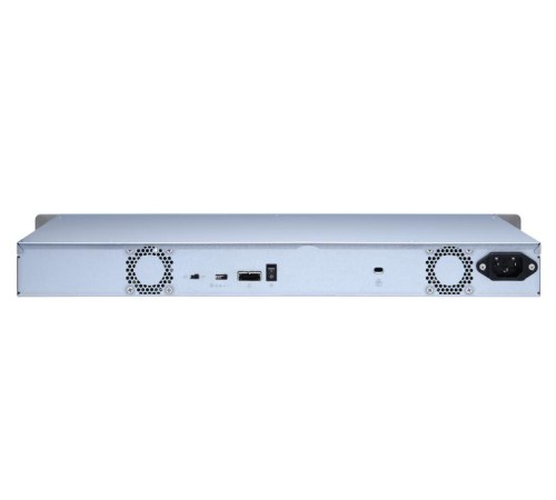 Полка расширения сетевого хранилища без дисков/ SMB QNAP TL-R400S SATA 6GB/s JBOD storage enclosure, 4-tray 3,5"/2,5" w/o HDD, 1 x SFF-8088, 1 PSU. Rackmount. W/o rail kit RAIL-B02