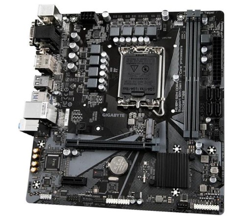 Материнская плата GIGABYTE H610M S2H V3 DDR4, LGA1700, H610, 2*DDR4, 4*SATA, 1*M.2, 2*USB 3.2, 4*USB 2.0, 1*PCIx16, 1*PCIx1, D-Sub+HDMI+2*DP, mATX