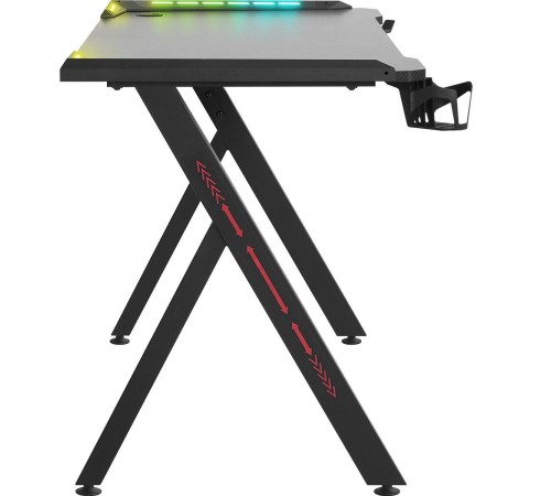 Defender Игровой стол Gamer RGB,подвес круж+гарн.,черн,120