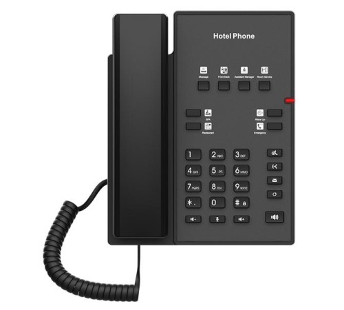 Отельный телефон 2-проводной Fanvil 2 Wire Hotel Phone with RJ 11 Cost-effective Hote Phone HD Voice 8 DSS Keys PoE HD Voice PSU