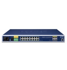 IGS-5225-16T4S индустриальный управляемый коммутатор/ IP30 19" Rack Mountable Industrial L2+/L4 Managed Ethernet Switch, 16*1000T + 4*100/1000X SFP (-40 - 75 C, AC + 2 DC, DIDO, ERPS Ring, 1588)