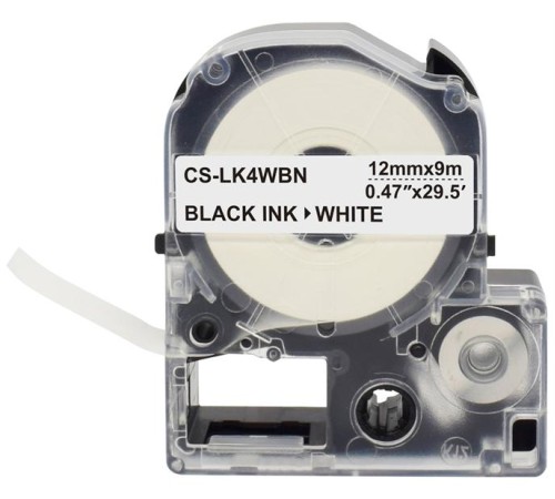 Картридж ленточный Cactus CS-LK4WBN для Epson LW300/LW400/LW700/LW600P/LW1000P/K400/Z700/Z900