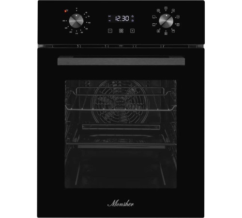 Электрический духовой шкаф Monsher/ ширина 45 см, High-Tech, 50 л, гидролизная очистка, 9 режимов, черный Электрический духовой шкаф Monsher/ ширина 45 см, High-Tech, 50 л, гидролизная очистка, 9 режимов, черный