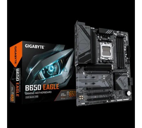 Материнская плата/ MB GIGABYTE AMD B650 sAM5, 4xDDR5(256GB), HDMI 2.1/DP, 1xPCIe 4.0x16, 3xPCIe 3.0x16, 1xLAN, 4xSATA 6Gb/s, 3xM.2, 1xUSB-C, 2xUSB 3.2, 6xUSB 2.0, 1xPS/2, ATX Материнская плата/ MB GIGABYTE AMD B650 sAM5, 4xDDR5(256GB), HDMI 2.1/DP, 1xPCIe 4.0x16, 3xPCIe 3.0x16, 1xLAN, 4xSATA 6Gb/s, 3xM.2, 1xUSB-C, 2xUSB 3.2, 6xUSB 2.0, 1xPS/2, ATX