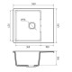 Кухонная мойка GRANFEST GRANFEST Мойка URBAN 658L 1-чаша+крыло 580*490мм, монтаж: врезной, материал: кварц, цвет: песочный