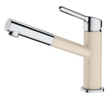 Смеситель Franke 115.0623.136/ Best, Смеситель ORBIT PULL-OUT, с выдвижным шлангом, хром/бежевый