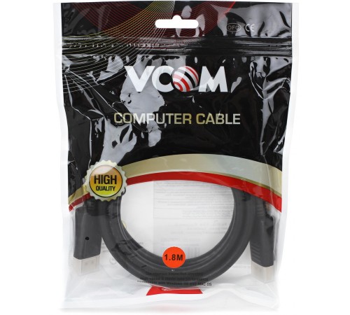 Кабель/ Кабель соединительный DISPLAY PORT -- DISPLAY PORT 1,8м VCOM <VHD6220-1.8M> Кабель/ Кабель соединительный DISPLAY PORT -- DISPLAY PORT 1,8м VCOM <VHD6220-1.8M>