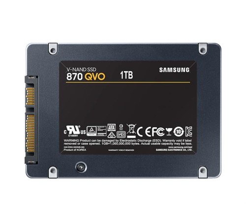 Твердотельный накопитель SSD 2.5" 1Tb (1000GB) Samsung SATA III 870 QVO (R560/W530MB/s) (MZ-77Q1T0BW) 1year Твердотельный накопитель SSD 2.5" 1Tb (1000GB) Samsung SATA III 870 QVO (R560/W530MB/s) (MZ-77Q1T0BW) 1year