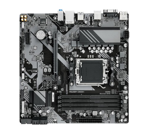 Материнская плата/ MB GIGABYTE AMD A620 sAM5, 4xDDR5(192GB), D-SUB/HDMI 2.1/DP, 1xPCIe 4.0x16, 1xPCIe 4.0, 1xLAN, 4xSATA 6Gb/s, 1xM.2, 1xUSB-C, 1xUSB 3.2, 4xUSB 2.0, 1xPS/2, mATX Материнская плата/ MB GIGABYTE AMD A620 sAM5, 4xDDR5(192GB), D-SUB/HDMI 2.1/DP, 1xPCIe 4.0x16, 1xPCIe 4.0, 1xLAN, 4xSATA 6Gb/s, 1xM.2, 1xUSB-C, 1xUSB 3.2, 4xUSB 2.0, 1xPS/2, mATX