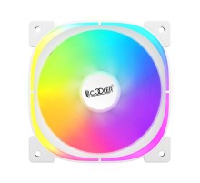 Кулер для корпуса/ Case Cooler PCCooler EF120 ARGB WH (120x120x25mm, 4-pin PWM, ARGB, 37.98CFM, 25.7dBA, 1500RPM, White)