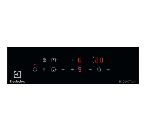 Домино ELECTROLUX/ Индукционная варочная поверхность, цвет: Черный, , индивидуальный таймер для каждой зоны нагрева, без рамки