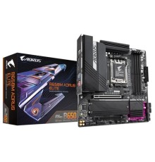 Материнская плата GIGABYTE B650M AORUS ELITE, AM5, B650, 4*DDR5, 4*SATA, 2*M.2, 7*USB 3.2, 4*USB 2.0, Type-C, 2*PCIx16, DP+HDMI, mATX