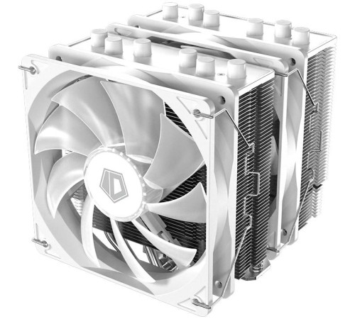 Кулер для процессора/ CPU Cooler ID-COOLING SE-55 ARGB SNOW (250W, 4-pin PWM, 153mm, Al/Cu, 6x6mm, ARGB, 2x120mm, 68.2CFM, 35.2dBA, 1500RPM, S: 1700/1200/115X, AM5/AM4, White) Кулер для процессора/ CPU Cooler ID-COOLING SE-55 ARGB SNOW (250W, 4-pin PWM, 153mm, Al/Cu, 6x6mm, ARGB, 2x120mm, 68.2CFM, 35.2dBA, 1500RPM, S: 1700/1200/115X, AM5/AM4, White)