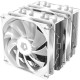 Кулер для процессора/ CPU Cooler ID-COOLING SE-55 ARGB SNOW (250W, 4-pin PWM, 153mm, Al/Cu, 6x6mm, ARGB, 2x120mm, 68.2CFM, 35.2dBA, 1500RPM, S: 1700/1200/115X, AM5/AM4, White)