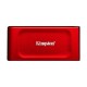 Твердотельный накопитель/ Kingston External SSD XS1000, 2000GB, Type-C/A, USB 3.2 Gen 2, R/W 1050/1000MB/s, 70x33x14mm, 29g., Red (60 мес)