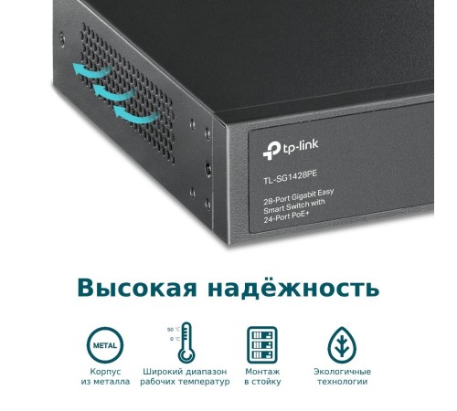 Коммутатор/ 28-Port Gigabit Easy Smart Switch with 24-Port PoE+ Коммутатор/ 28-Port Gigabit Easy Smart Switch with 24-Port PoE+