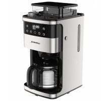 Кофемашина капельного типа MAUNFELD/ Кофемашина капельного типа MAUNFELD MF-723S, мощность 1050 Вт, 8 степеней помола, таймер, отсрочка запуска, дисплей, регулировка крепости кофе, режим подогрева, объем кофейника 1,5 л , цвет нержавеющая сталь