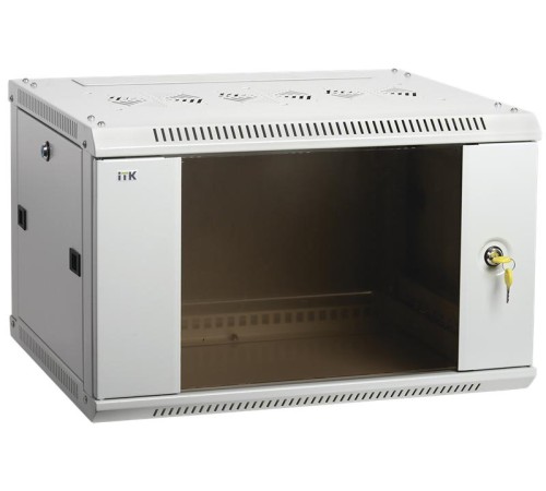 ITK Шкаф LINEA W 12U 600x450 мм дверь стекло, RAL7035 ITK Шкаф LINEA W 12U 600x450 мм дверь стекло, RAL7035