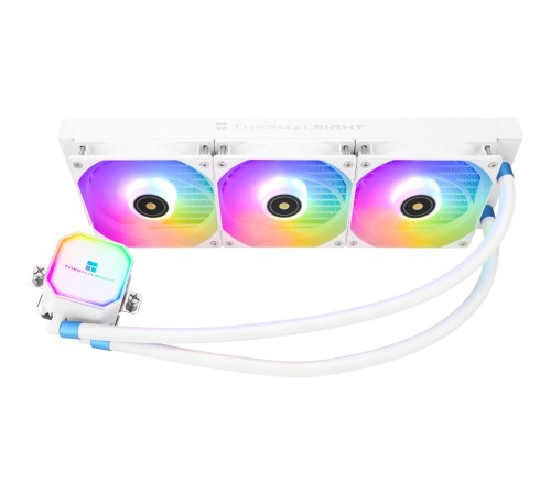 Система жидкостного охлаждения/ Water Cooling System Thermalright Frozen Prism 360 White (360mm, Black, ARGB/ Fans: 3x120mm, 70.4CFM, 27dBA, 1850RPM/ Pump height 53mm, 23dBA, 3300RPM, Rad thickness 27mm/ S: 1700, 1200, 20XX, 115X, AM5, AM4) Система жидкостного охлаждения/ Water Cooling System Thermalright Frozen Prism 360 White (360mm, Black, ARGB/ Fans: 3x120mm, 70.4CFM, 27dBA, 1850RPM/ Pump height 53mm, 23dBA, 3300RPM, Rad thickness 27mm/ S: 1700, 1200, 20XX, 115X, AM5, AM4)