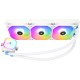 Система жидкостного охлаждения/ Water Cooling System Thermalright Frozen Prism 360 White (360mm, Black, ARGB/ Fans: 3x120mm, 70.4CFM, 27dBA, 1850RPM/ Pump height 53mm, 23dBA, 3300RPM, Rad thickness 27mm/ S: 1700, 1200, 20XX, 115X, AM5, AM4)