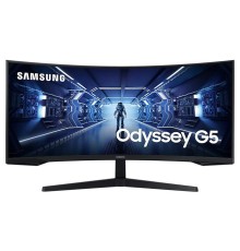 Монитор Samsung 34" Odyssey G5 C34G55TWWI VA curved 21:9 3440x1440x165Hz 1ms 2500:1 250cd 178/178 HDMI DP HDR FreeSync Premium VESA Black 2 years