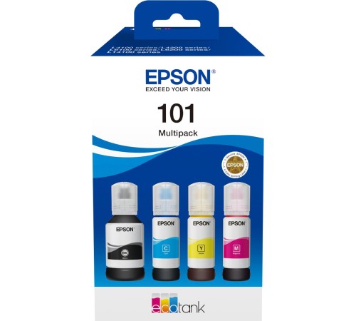 Набор чернил/ Epson 101 EcoTank 4-colour Multipack Набор чернил/ Epson 101 EcoTank 4-colour Multipack