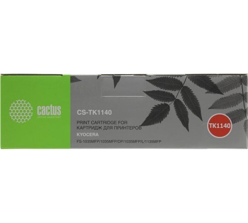 -/ Картридж лазерный Cactus CS-TK1140 TK-1140 черный (7200стр.) для Kyocera FS-1035/1135/M2535dn