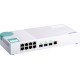 Коммутатор/ QNAP QSW-308-1C Unmanaged 10 Gb / s switch with 3 SFP + ports, of which 1 is combined with RJ-45, and 8 1 Gb / s RJ-45 ports, bandwidth up to 76 Gb / s, support JumboFrame