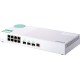 Коммутатор/ QNAP QSW-308-1C Unmanaged 10 Gb / s switch with 3 SFP + ports, of which 1 is combined with RJ-45, and 8 1 Gb / s RJ-45 ports, bandwidth up to 76 Gb / s, support JumboFrame