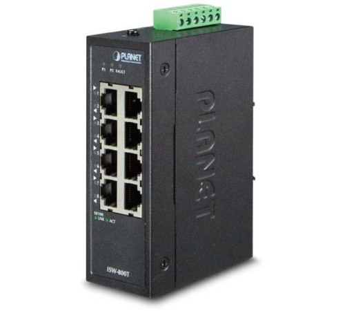 ISW-800T коммутатор для монтажа в DIN рейку/ IP30 Compact size 8-Port 10/100TX Fast Ethernet Switch (-40~75 degrees C) ISW-800T коммутатор для монтажа в DIN рейку/ IP30 Compact size 8-Port 10/100TX Fast Ethernet Switch (-40~75 degrees C)