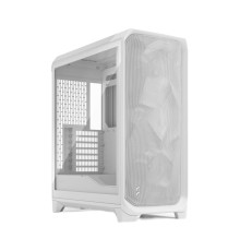 Корпус ПК без блока питания/ Case Fractal Design Meshify 3 TG Clear Tint, Midi-Tower, 3x140mm, 2xUSB-A 3.2 + 1xUSB 3.2 Type-C E-ATX, ATX, mATX, mITX, White