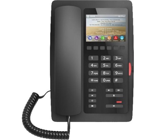SIP телефон Fanvil H5W, 2 SIP-акк., 3.5", 480x320 Цвет. экран, POE, БП в комп., 2x100 Mbps, Wi-Fi, Чёрный, 6 прог. клав. SIP телефон Fanvil H5W, 2 SIP-акк., 3.5", 480x320 Цвет. экран, POE, БП в комп., 2x100 Mbps, Wi-Fi, Чёрный, 6 прог. клав.