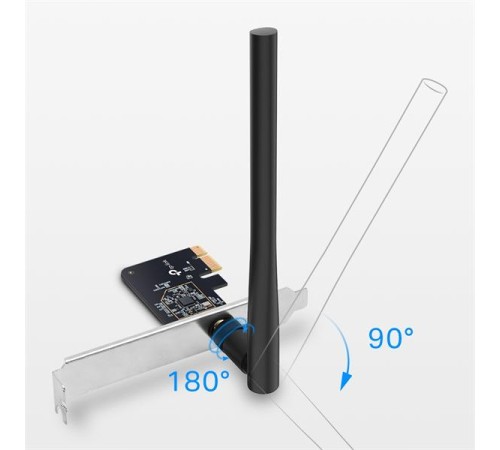 сетевой адаптер Tp-Link Archer T2E, AC600 Dual Band Wi-Fi PCI Express Adapter