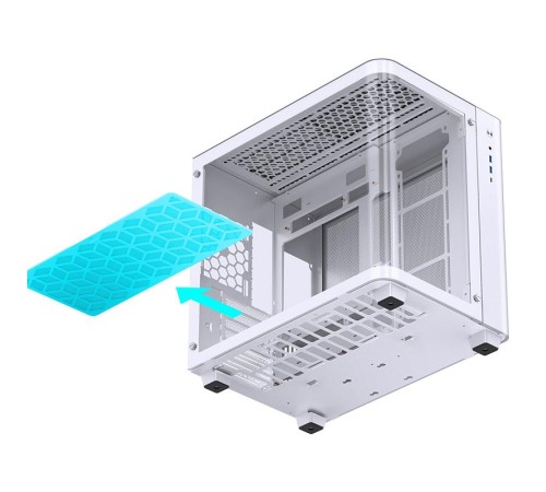 Корпус без блока питания/ Case JONSBO TK-3 White, Midi-Tower, TG, no fan, 2xUSB-A 3.2 + 1xUSB-C 3.2, ATX, mATX, mITX White Корпус без блока питания/ Case JONSBO TK-3 White, Midi-Tower, TG, no fan, 2xUSB-A 3.2 + 1xUSB-C 3.2, ATX, mATX, mITX White