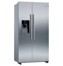 Холодильник BOSCH 177x91x72 см, объем камер 360+163, No Frost, морозильная камера side by side, Full NoFrost, 178,7.6x90,8x70,7 см, полезный объём 533 (368/165) л, Диспенсер для льда и воды, LED освещение, 2 ящика для овощей и фруктов MultiBox, класс энер