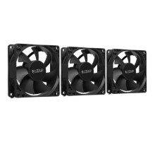 Кулер для ПК/ Case Cooler PCCooler DN 80 3IN 1 (8080x25mm, 3-pin/Molex, 18.21CFM, 18dBA, 1400RPM, Black, 3pcs)