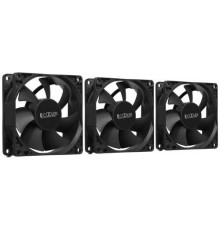 Кулер для ПК/ Case Cooler PCCooler DN 80 3IN 1 (8080x25mm, 3-pin/Molex, 18.21CFM, 18dBA, 1400RPM, Black, 3pcs)