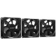 Кулер для ПК/ Case Cooler PCCooler DN 80 3IN 1 (8080x25mm, 3-pin/Molex, 18.21CFM, 18dBA, 1400RPM, Black, 3pcs)
