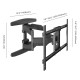 Кронштейн ONKRON/ 40-75" макс 400*600 наклон -5°/+8°, поворот ±140° Макс нагрузка 45,5кг, от стены 54-500мм, черный