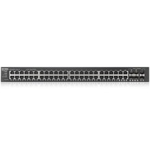 Коммутатор/ ZYXEL NebulaFlex Pro GS2220-50 Hybrid L2 Switch , 19 "rack, 44xGE, 4 combo ports (SFP / RJ-45), 2xSFP, standalone / cloud management