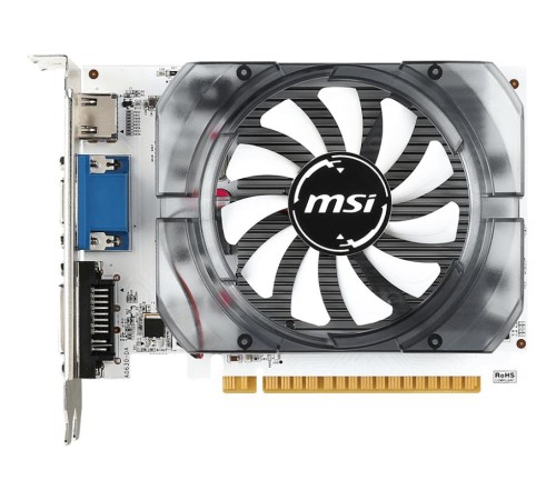 Видеокарта/ VGA MSI NVIDIA GeForce GT N730-2GD3V3 2GB, DDR3/128-bit, PCIe 2.0, 1xD-Sub, 1xHDMI 1.4, 1xDVI-I, 1-slot Видеокарта/ VGA MSI NVIDIA GeForce GT N730-2GD3V3 2GB, DDR3/128-bit, PCIe 2.0, 1xD-Sub, 1xHDMI 1.4, 1xDVI-I, 1-slot