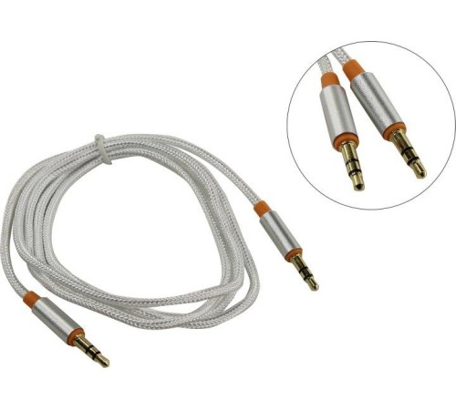 Defender Аудио-кабель JACK01-03 Белый JACK M- JACK M, 1,2м
