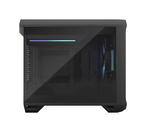 Корпус ПК без блока питания/ Case Fractal Design Torrent Nano RGB TG Light Tint, Mini-Tower, 1x180mm RGB, 2xUSB-A 3.2 + 1xUSB 3.2 Type-C mITX, mDTX Black