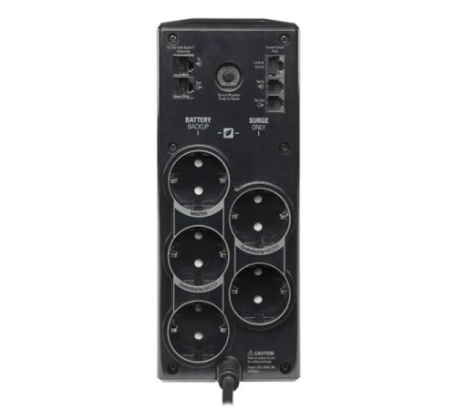 Источник бесперебойного питания APC Back-UPS Pro Power Saving, 900VA/540W, 230V, AVR, 5xSchuko (2 Surge & 3 batt.), Data/DSL protrct, USB, PCh, user repl. batt., (BR900G-RS analogue), 1 year warranty