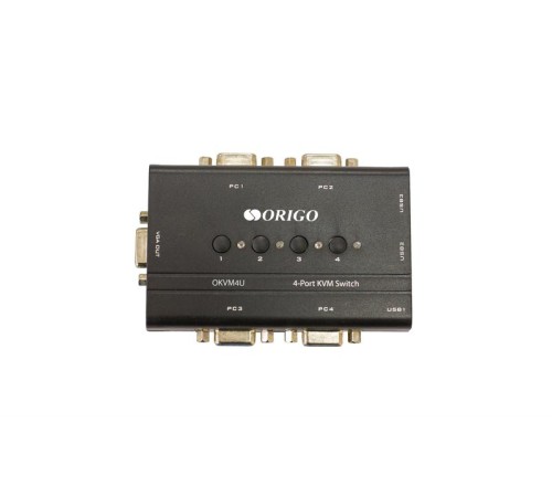 Переключатель ORIGO 4-портовый KVM-переключатель с портами VGA и USB