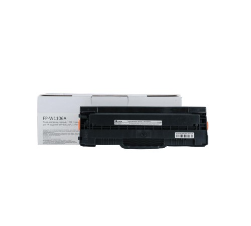 Тонер-картридж F+ imaging, черный, 1 000 страниц, для HP моделей MFP 135a/w/r/137fnw 107a/w/r (аналог W1106A), FP-W1106A