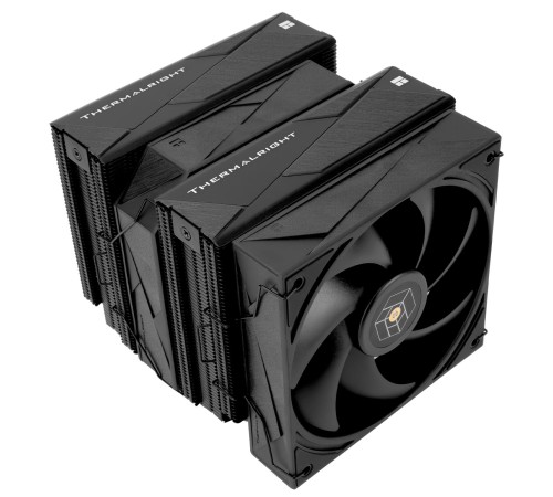 Кулер для процессора/ CPU Cooler Thermalright Royal Pretor 130 Black (4-pin PWM, 158mm, Ni/Cu, 6x6mm, 1x120+1x130mm, 80.45CFM/81.88CFM, 29.4dBA/28.3dBA, 2150PM/1750RPM, S: 1200, 1700, 1851, 2011, 2066, 115X, AM4, AM5, black) Кулер для процессора/ CPU Cooler Thermalright Royal Pretor 130 Black (4-pin PWM, 158mm, Ni/Cu, 6x6mm, 1x120+1x130mm, 80.45CFM/81.88CFM, 29.4dBA/28.3dBA, 2150PM/1750RPM, S: 1200, 1700, 1851, 2011, 2066, 115X, AM4, AM5, black)